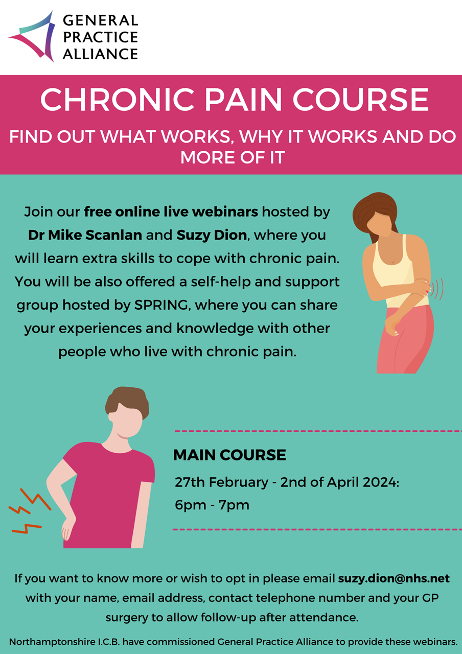 Chronic Pain Course poster